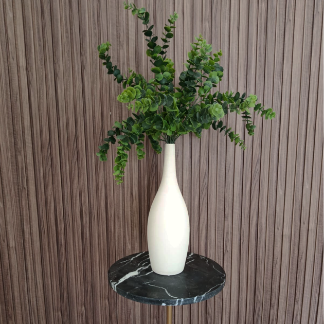 Vase Élégant avec Eucalyptus Artificiel
